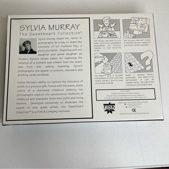 Sylvia Murray The Sweetheart Collection Puzzle Boy Girl Car Scooter Kiss 1000 Pc - Picture 6 of 7